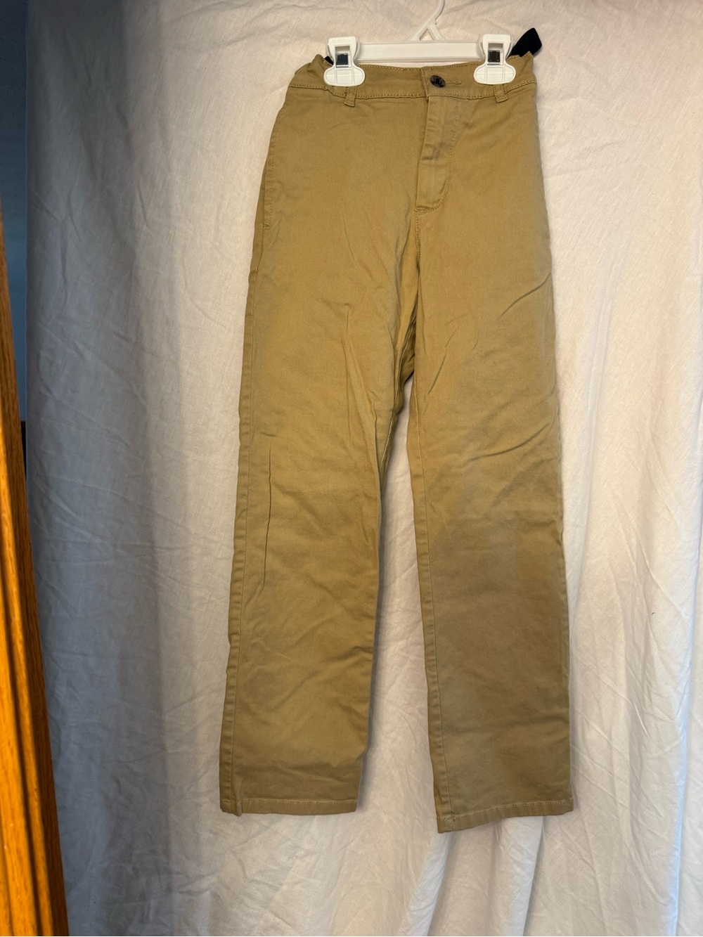 Children’s Place Khaki Tan Straight-Leg Chinos with Adjustable Waist